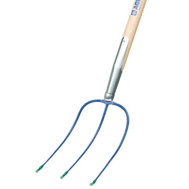 Vendita online Forca per fieno a 3 denti con manico da 130 cm.